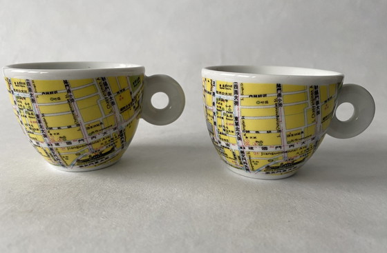 Image 1 of 4 X Espresso Cup And Saucer Illy Art Collection