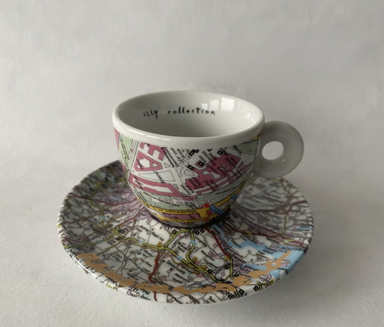 Image 1 of 4 X Espresso Cup And Saucer Illy Art Collection