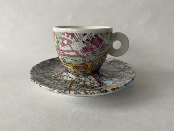 Image 1 of 4 X Espresso Cup And Saucer Illy Art Collection