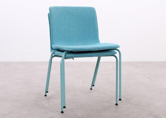 Image 1 of 4x Gispen Nomi chair blue