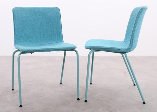 4x Gispen Nomi chair blue