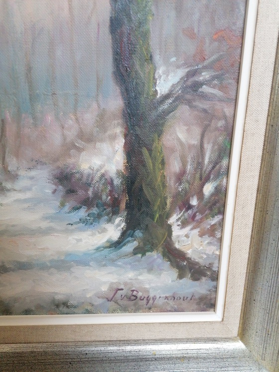 Image 1 of Painting Jef Van Buggenhout Winter In The Forest