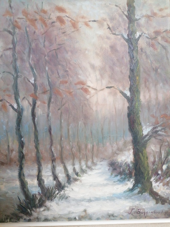 Image 1 of Painting Jef Van Buggenhout Winter In The Forest
