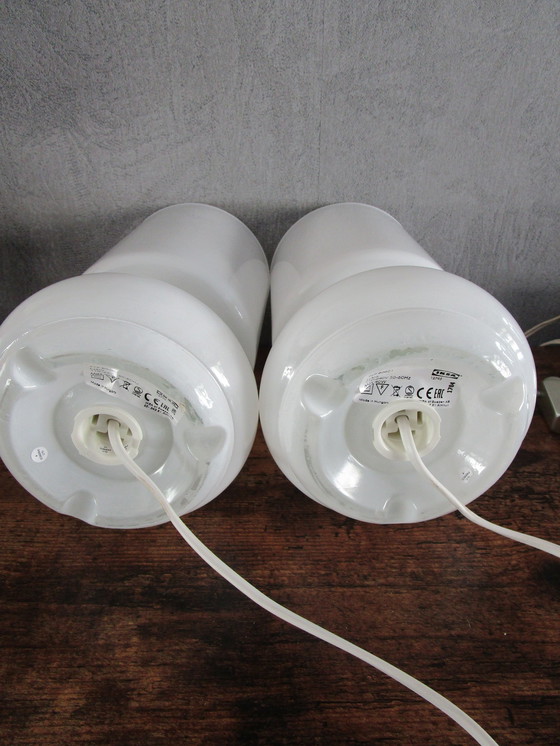 Image 1 of 2x Ikea Lykta Mushroom Lamps.