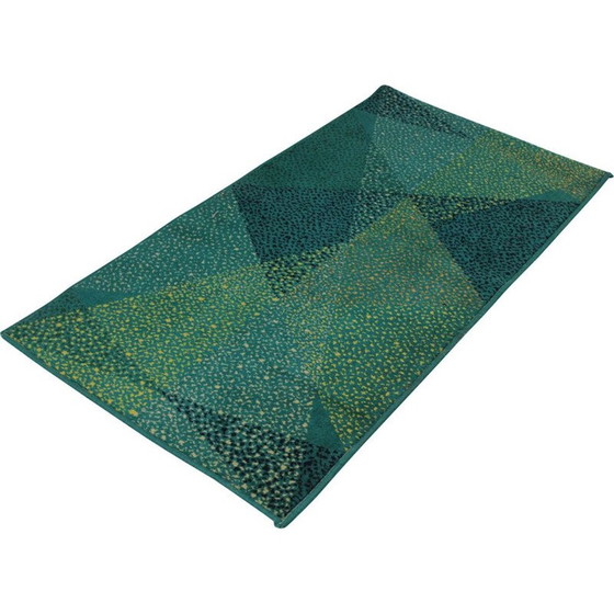 Image 1 of Green vintage geometric carpet