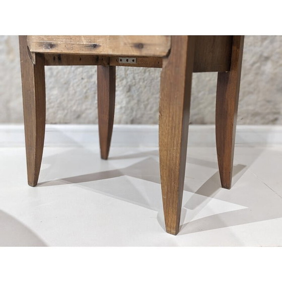 Image 1 of Vintage walnut and glass night stand by André Sornay, 1940s