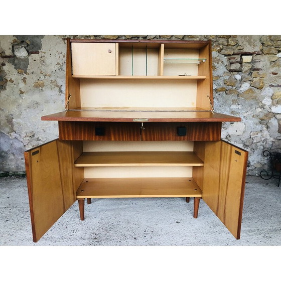 Image 1 of Vintage Scandinavian wooden secretary, 1960