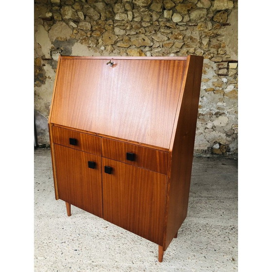 Image 1 of Vintage Scandinavian wooden secretary, 1960