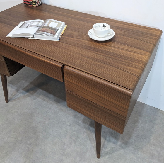 Image 1 of Elegant contemporary walnut desk