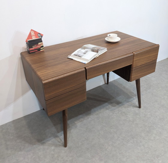 Image 1 of Elegant contemporary walnut desk