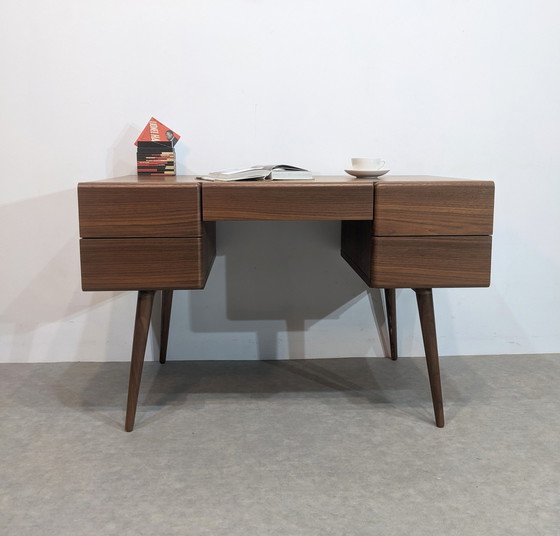 Image 1 of Elegant contemporary walnut desk