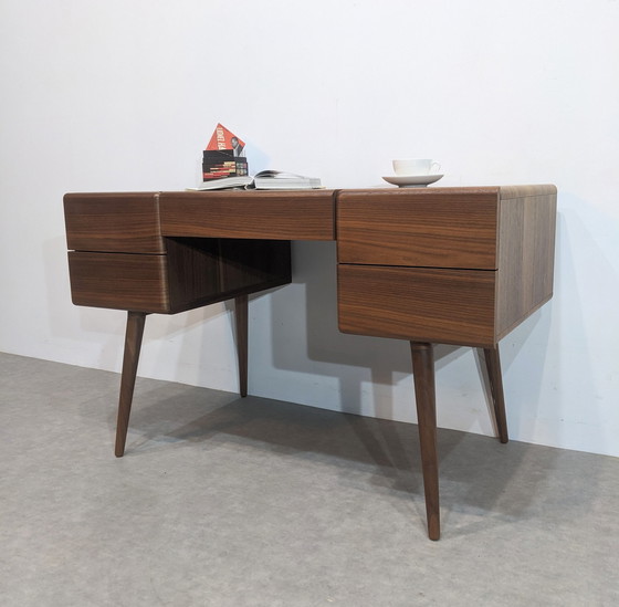 Image 1 of Elegant contemporary walnut desk