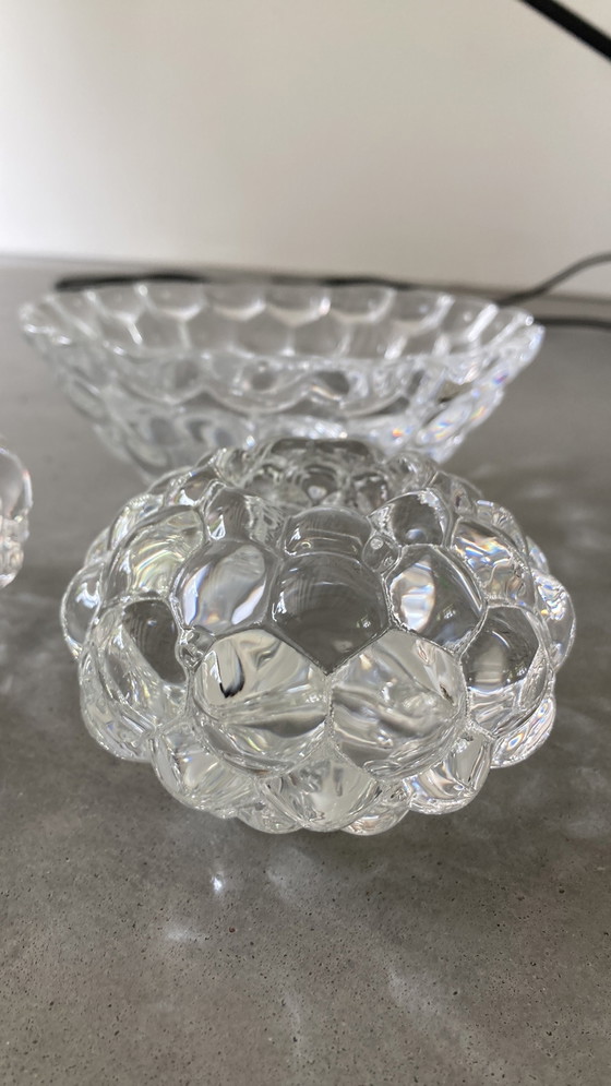 Image 1 of Orrefors tealight holders and bowl