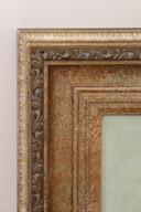 Painting Van J.Stein Field bouquet with beautiful wooden frame 20th century.
