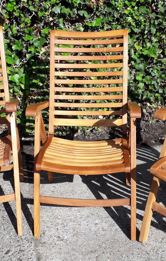 Image 1 of 4x Friendly Teak folding chair