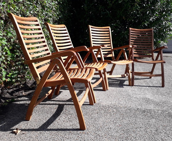 Image 1 of 4x Friendly Teak folding chair