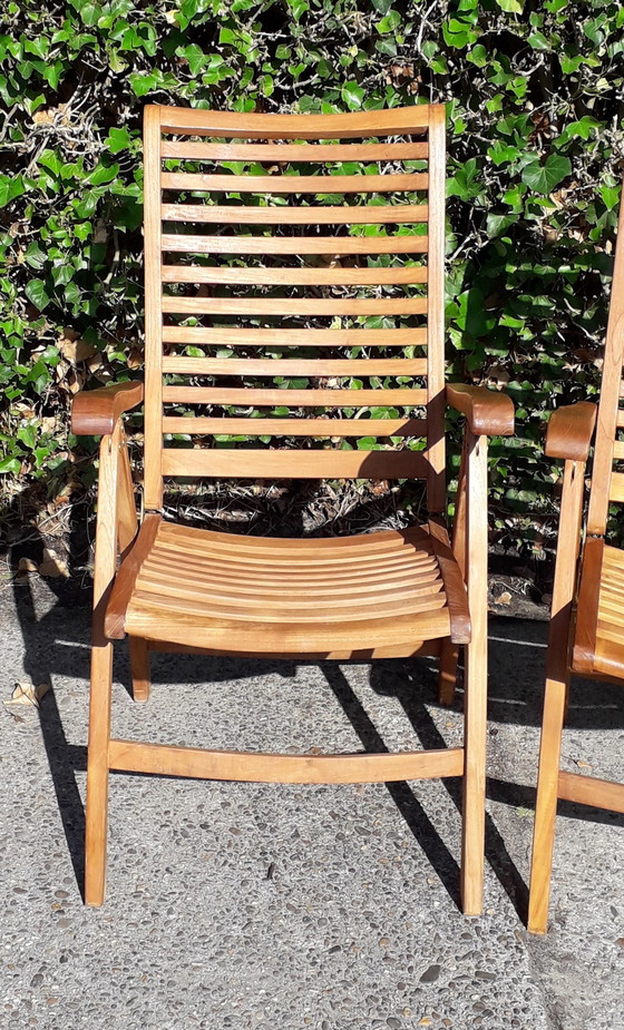 Image 1 of 4x Friendly Teak folding chair