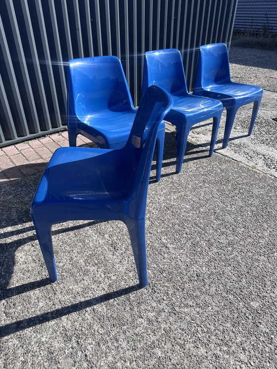 Image 1 of 4 x dining room chairs space age