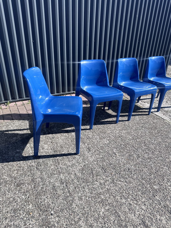 Image 1 of 4 x dining room chairs space age