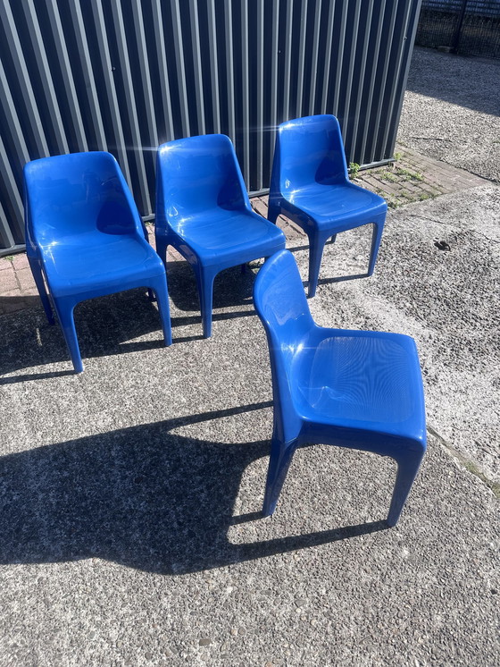 Image 1 of 4 x dining room chairs space age