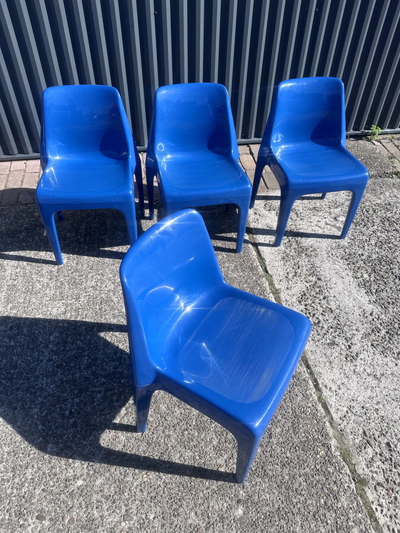 Image 1 of 4 x dining room chairs space age