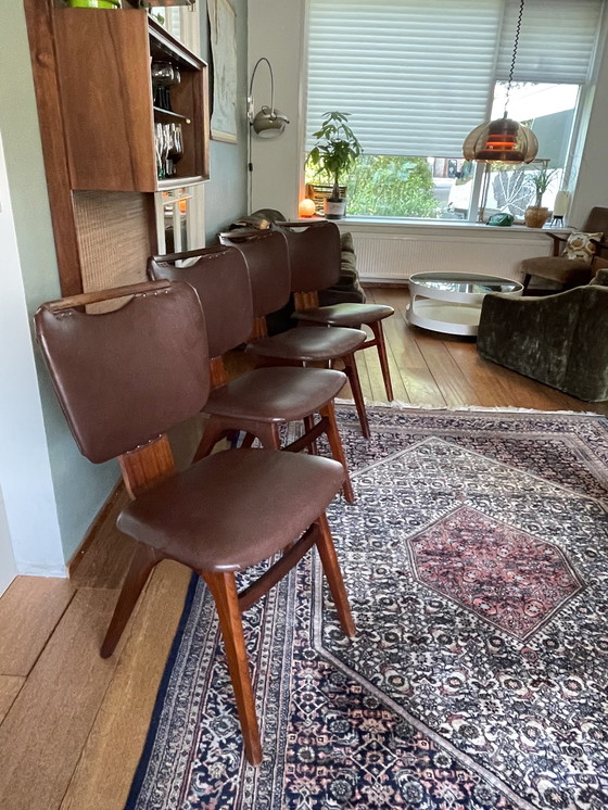 Image 1 of 4x Mid century dining room chairs