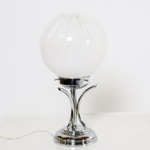 Space Age table lamp chrome