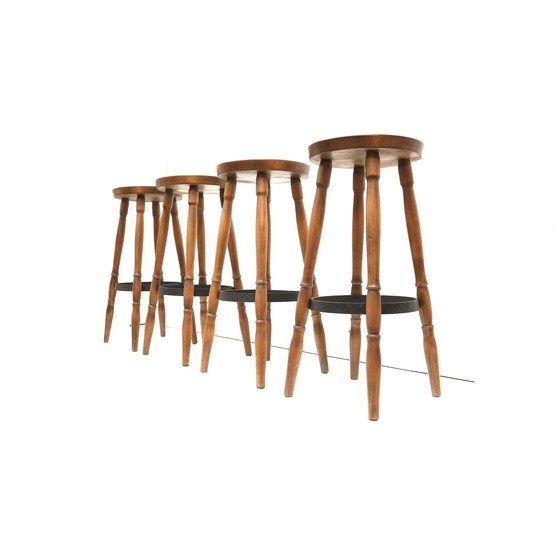 Image 1 of 4x sgabelli da bar vintage