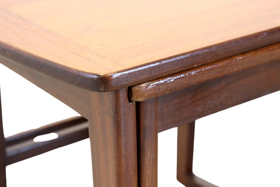 Image 1 of Coffee table with nesting tables 'Ossett' vintage