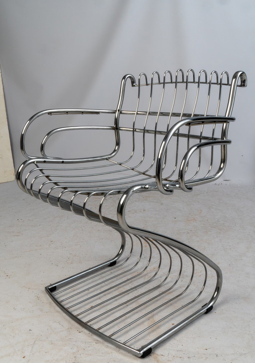 Gastone Rinaldi wire steel chair