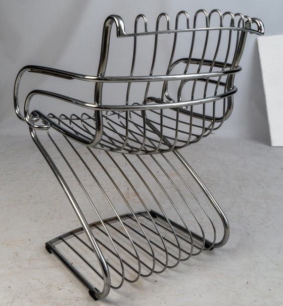 Image 1 of Gastone Rinaldi wire steel chair