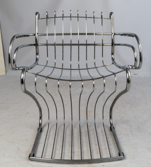 Gastone Rinaldi wire steel chair