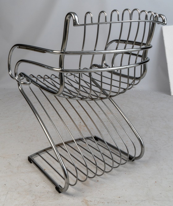 Image 1 of Gastone Rinaldi wire steel chair