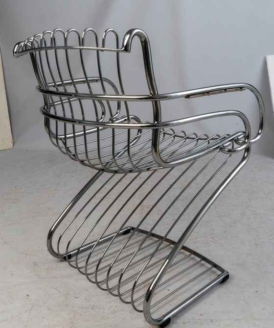 Image 1 of Gastone Rinaldi wire steel chair