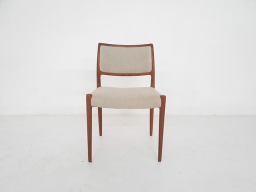 Niels Otto Moller Model 80 Teak Dining Chair, Denmark 1960's