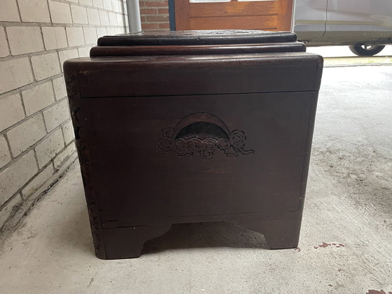 Image 1 of Authentic Wooden Book Or Blanket Box