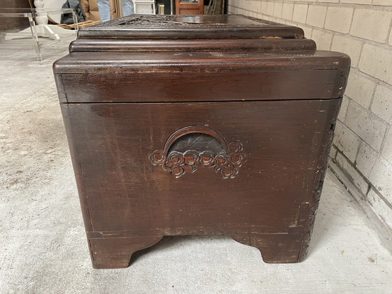 Image 1 of Authentic Wooden Book Or Blanket Box