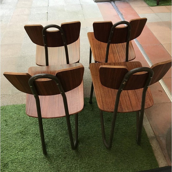Image 1 of 4 "Prefacto chairs by Pierre Guariche for Airborne - 1951