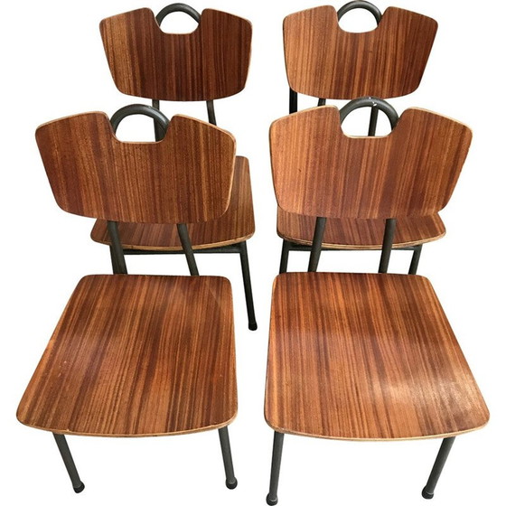 Image 1 of 4 "Prefacto chairs by Pierre Guariche for Airborne - 1951