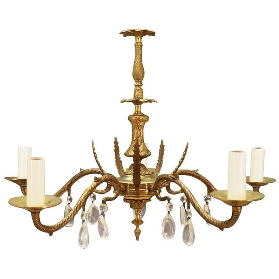 Image 1 of Brass Chandelier, Danish Design, 1960S, Production: Denmark