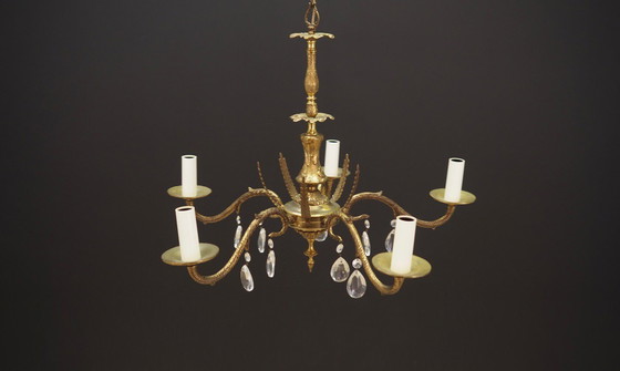 Image 1 of Brass Chandelier, Danish Design, 1960S, Production: Denmark