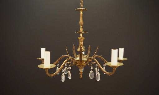 Brass Chandelier, Danish Design, 1960S, Production: Denmark