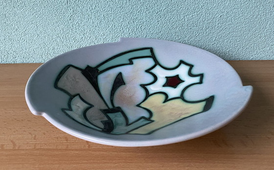 Image 1 of Flora Gouda Ceramic Serving Plate Decor Artistique