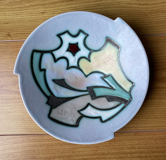 Image 1 of Flora Gouda Ceramic Serving Plate Decor Artistique