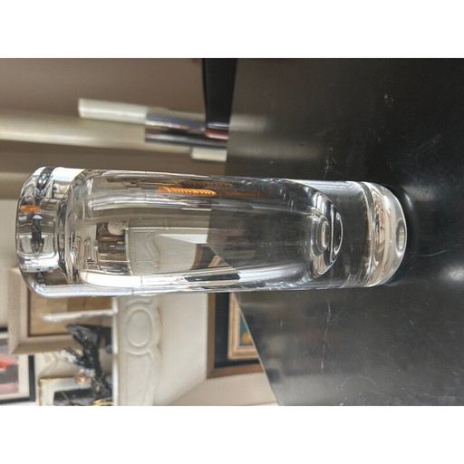 Jarrón de cristal vintage de Peill y Pultzer, 1970