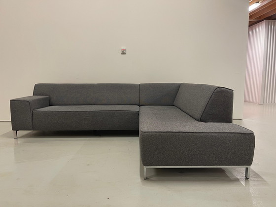 Image 1 of Montel Gray Fabric Corner Sofa