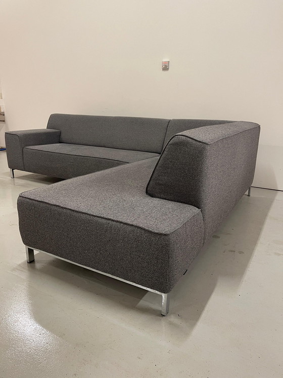 Image 1 of Montel Gray Fabric Corner Sofa