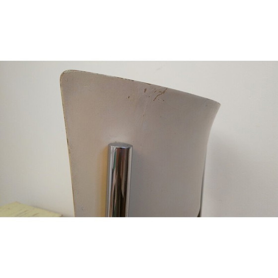 Image 1 of Vintage Bauhaus yellow chair and stool for Slezák in metal 1930