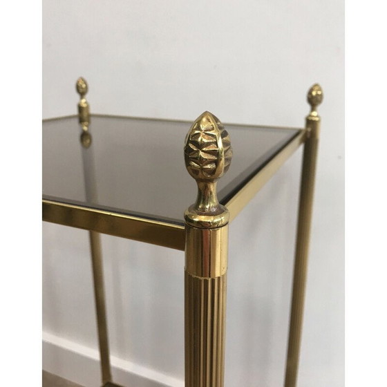 Image 1 of Pair of vintage brass side tables for the House of Jansen, France 1940