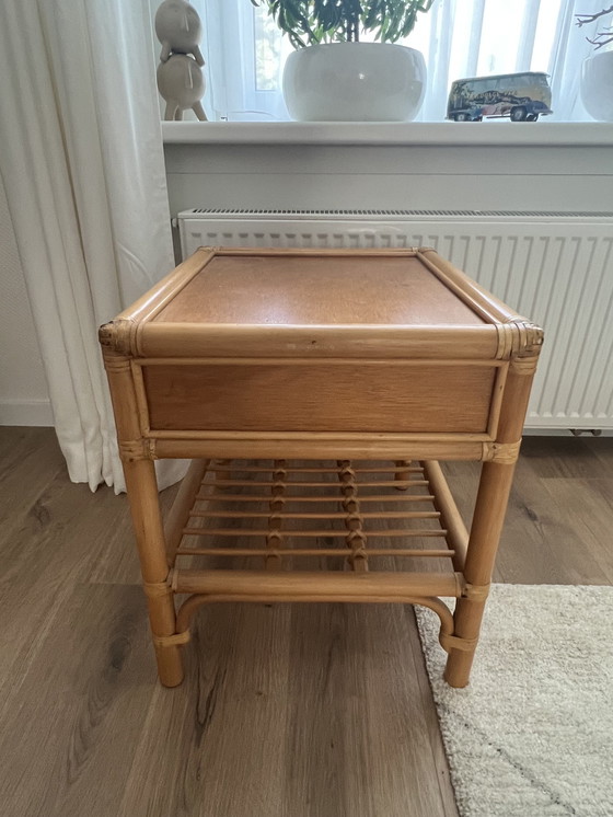 Image 1 of Dux Sweden 60s Bamboo Nightstand